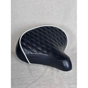 Schwinn Black Bicycle Seat Quilted‎ Comfort Spring Suspension Bike Saddle